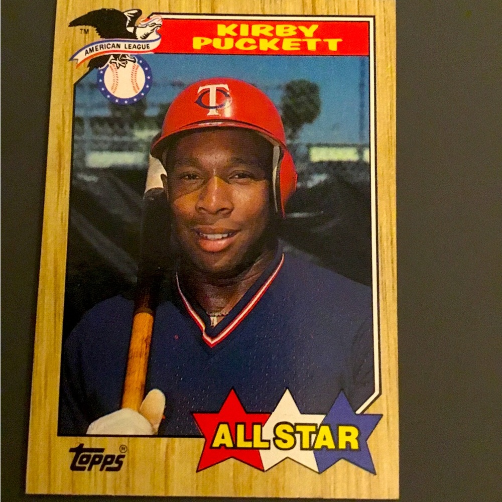 Topps All-Star -,Kirby Puckett, 1987 Great Condition
